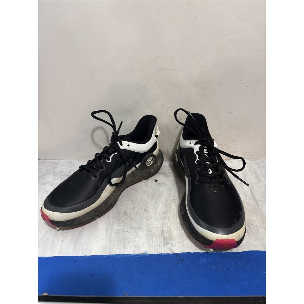 G/FORE MG4+ O2 Mens Golf Shoes Spiked White Black GMF000127 Size 8.5